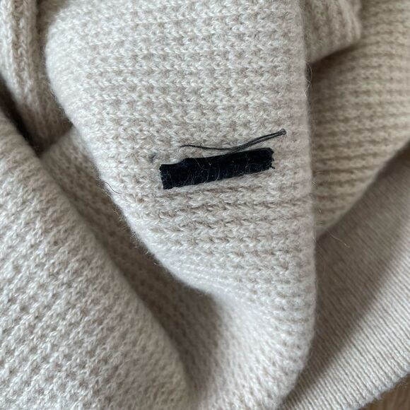 Jenni Kayne Cashmere Blend Waffle Knit Thermal Joggers Oatmeal Size XS - Picture 6 of 6